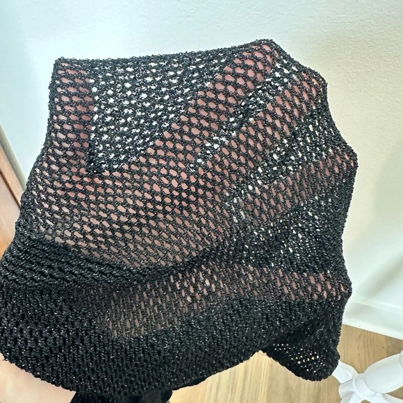 Vintage‎ Lillie Rubin Fishnet Shift Dress Black, Small - Picture 9 of 9